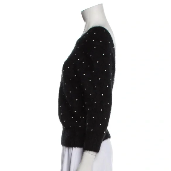 Ba&sh Printed Scoop Neck Sweater